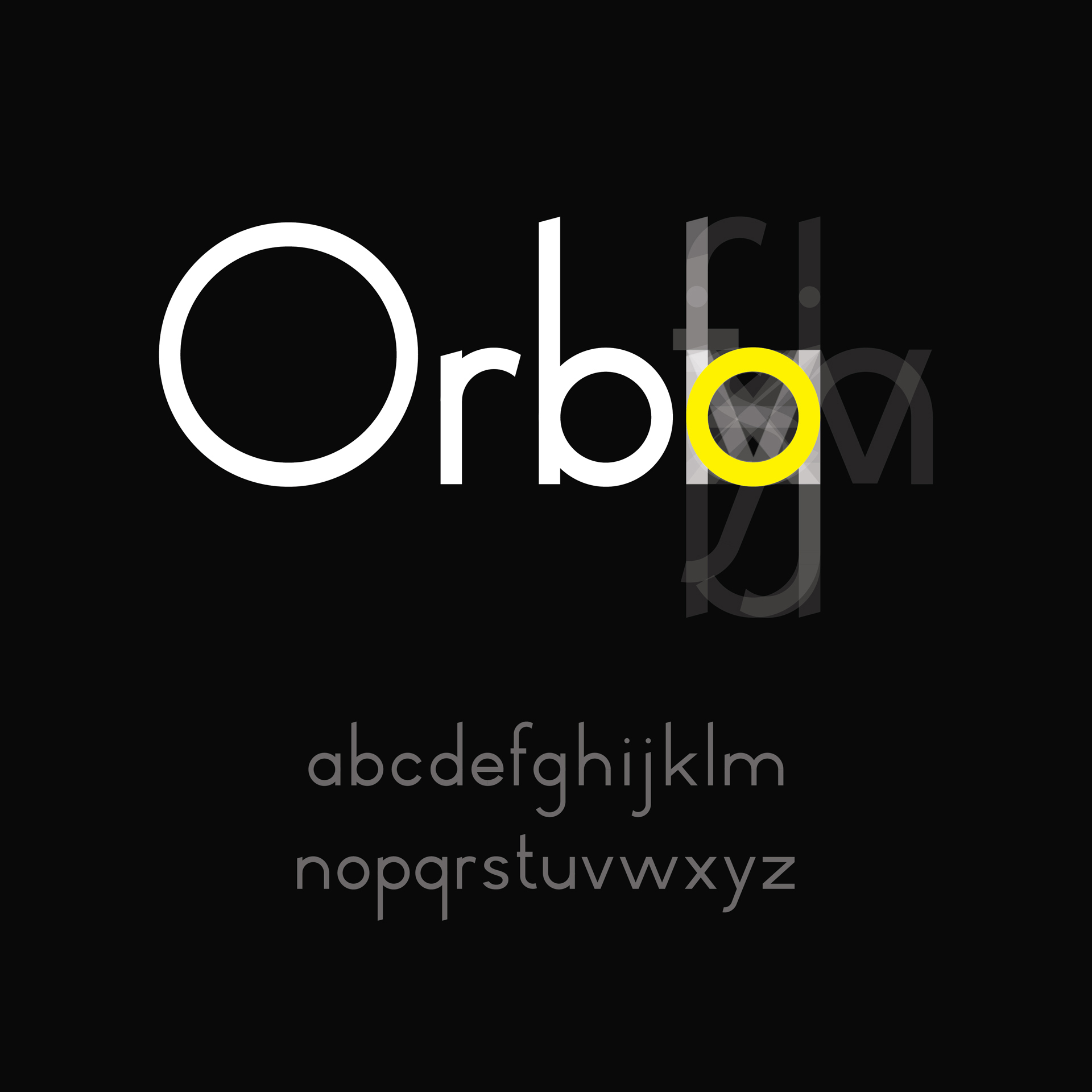 Orbo Typeface Poster